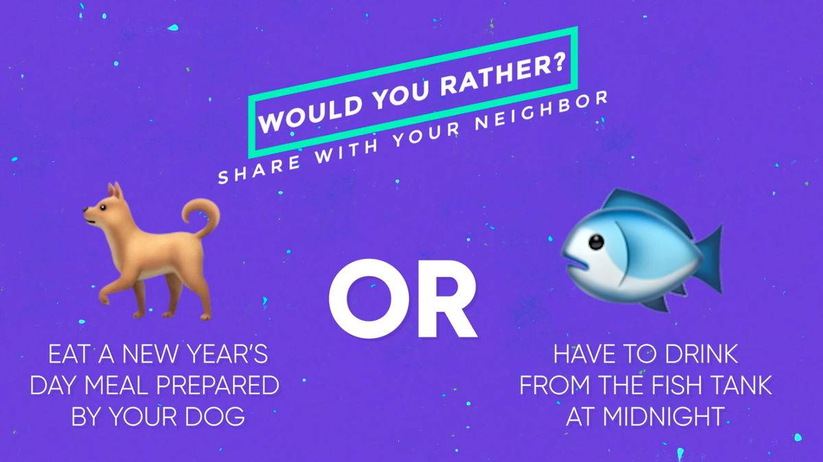 Would You Rather Countdown New Year Emoji Edition image number null